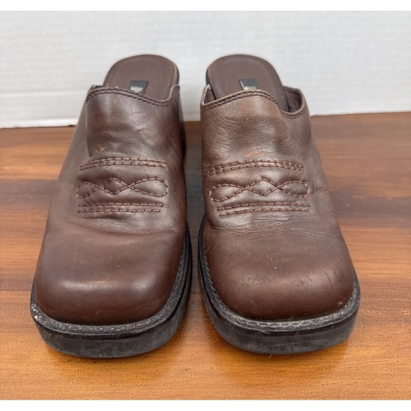 Vintage Women's Y2K Mia Slip On Chunky Heels Mule Shoes Size 8M - Picture 2 of 11